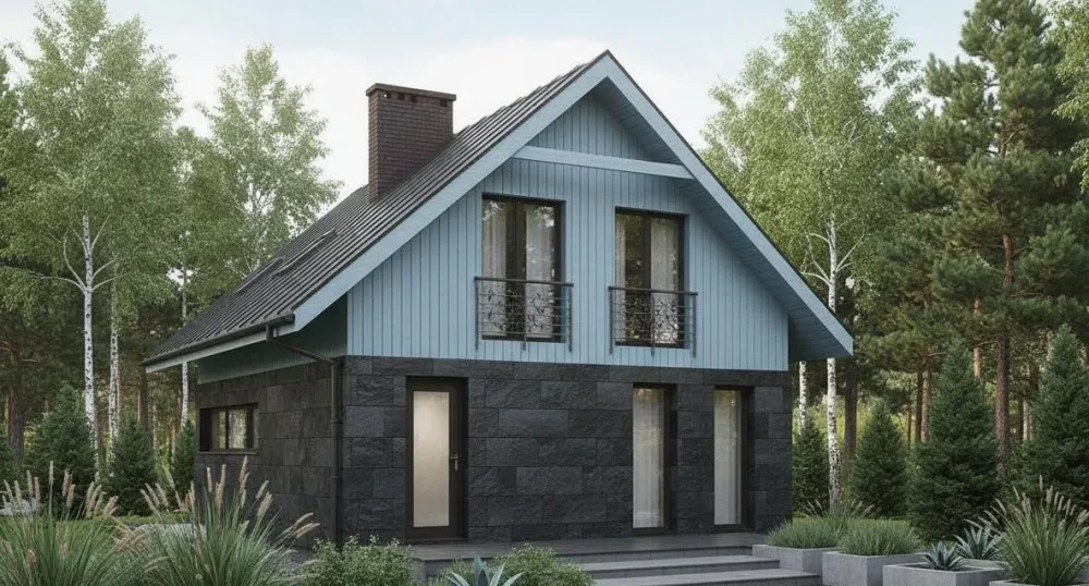 Проект Двухэтажный дом 7 на 12, 105 м2