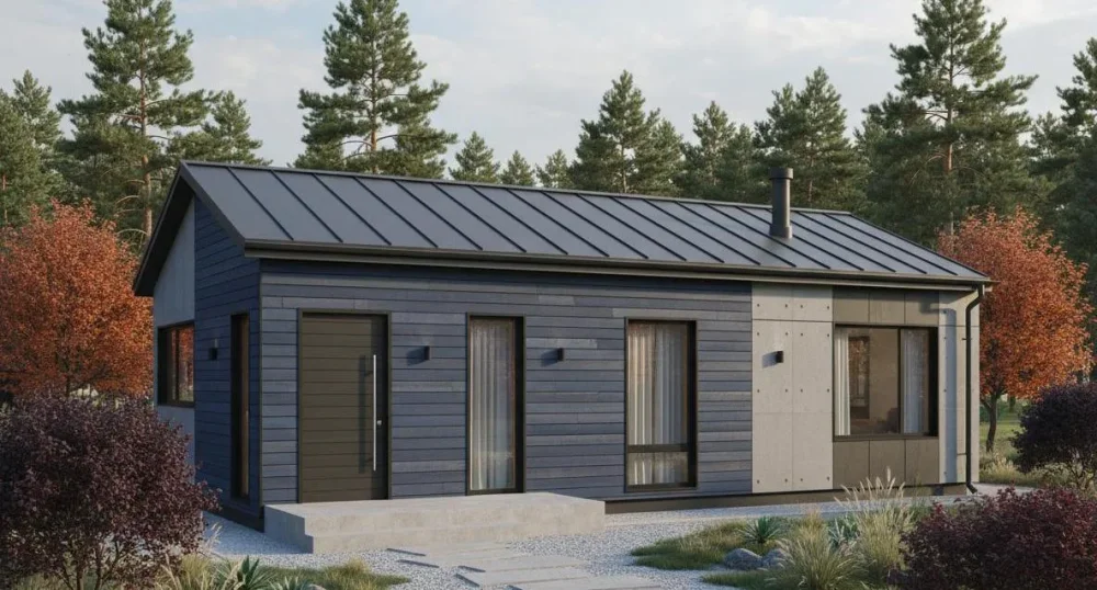 Проект Двухэтажный дом 10 на 8, 72 м2