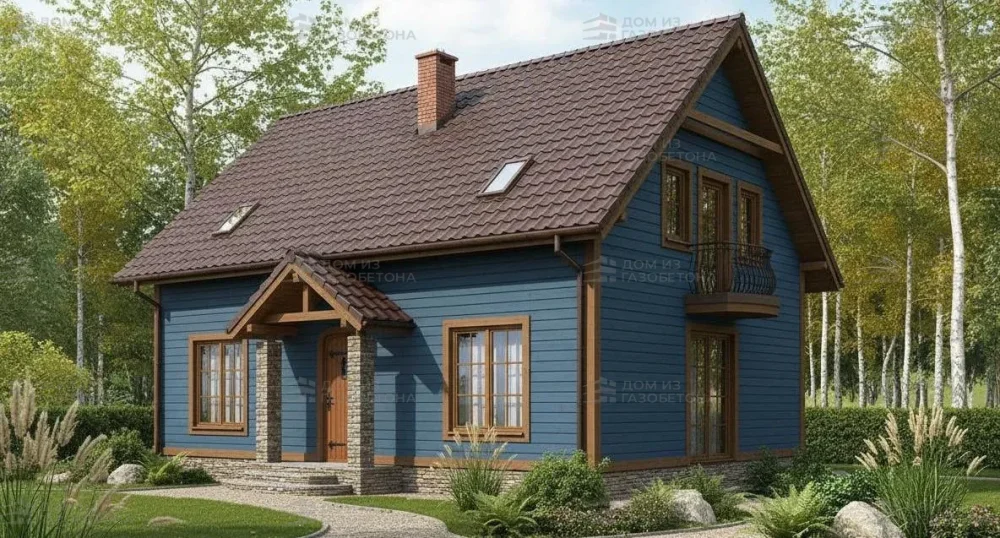 Проект Двухэтажный дом 11 на 10, 140 м2