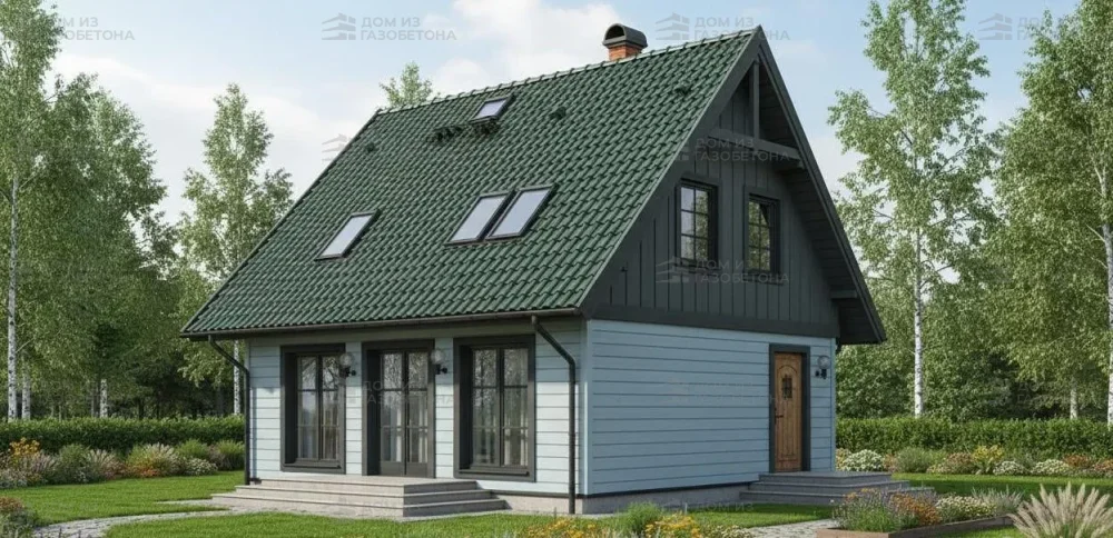 Проект Двухэтажный дом 8 на 8, 81 м2