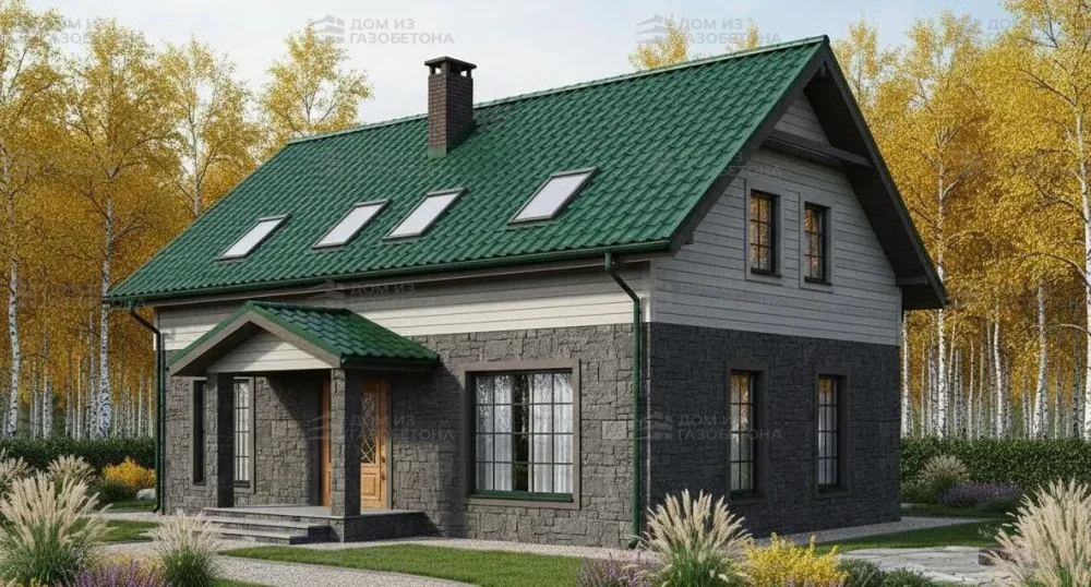 Проект Двухэтажный дом 11 на 10, 136 м2