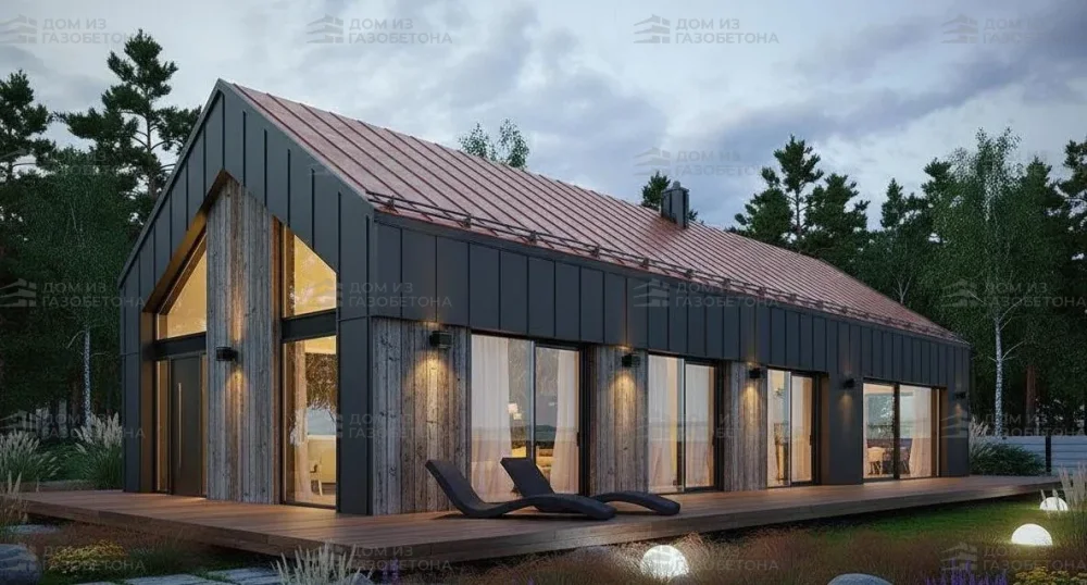 Проект Одноэтажный дом 21 на 16, 193 м2