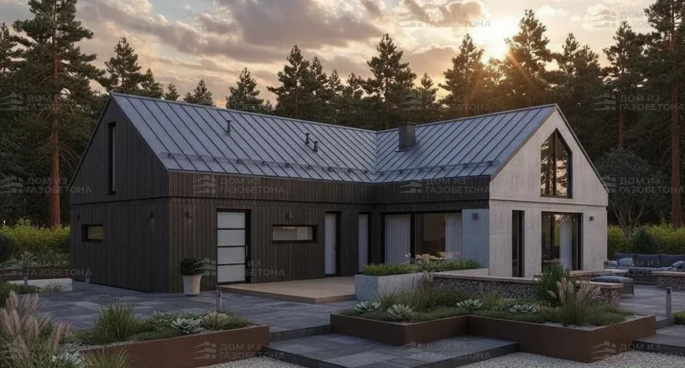 Проект Одноэтажный дом 14 на 20, 159 м2