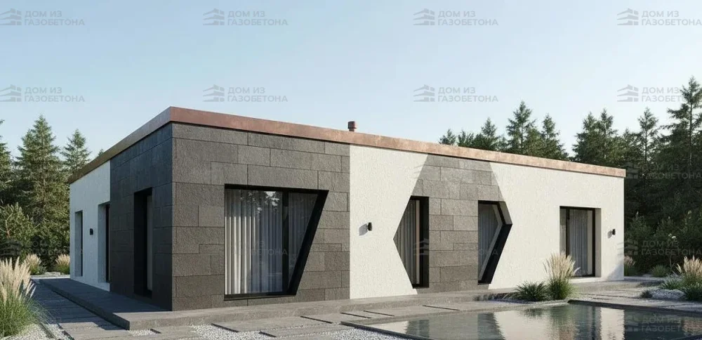 Проект Двухэтажный дом 14 на 9, 155 м2