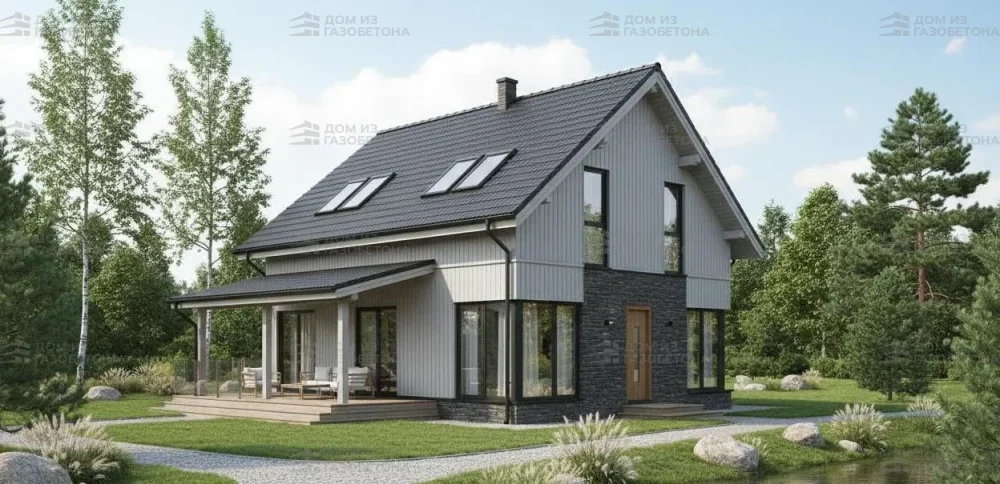 Проект Двухэтажный дом 14 на 16, 179 м2