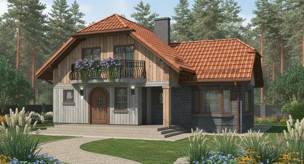 Проект Двухэтажный дом 13 на 12, 170 м2