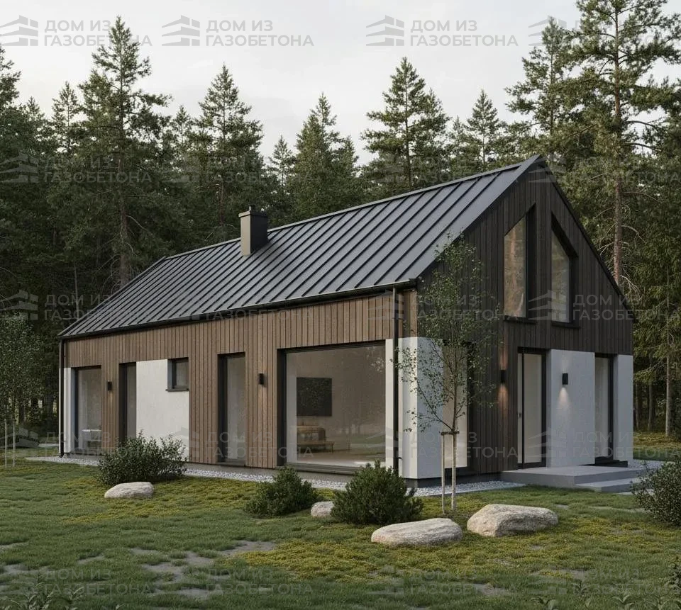 Проект Одноэтажный дом 12 на 13, 117 м2