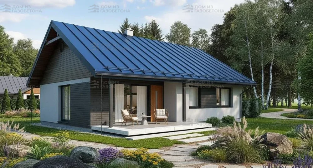 Проект Одноэтажный дом 12 на 13, 113 м2