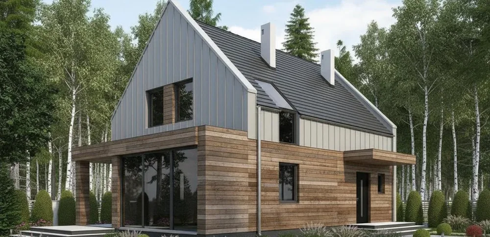 Проект Двухэтажный дом 13 на 8, 125 м2