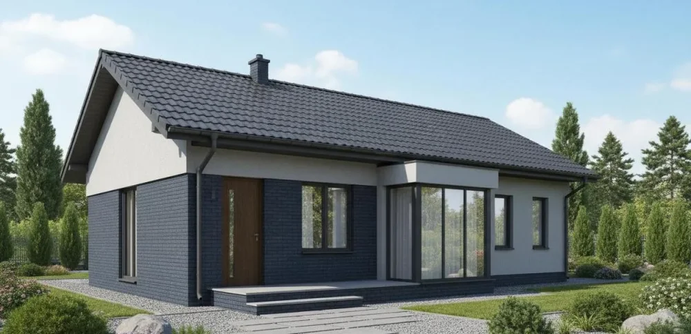 Проект Одноэтажный дом 13 на 10, 82 м2