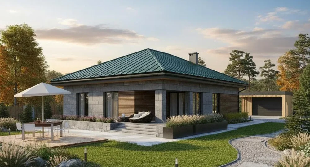 Проект Одноэтажный дом 15 на 20, 167 м2