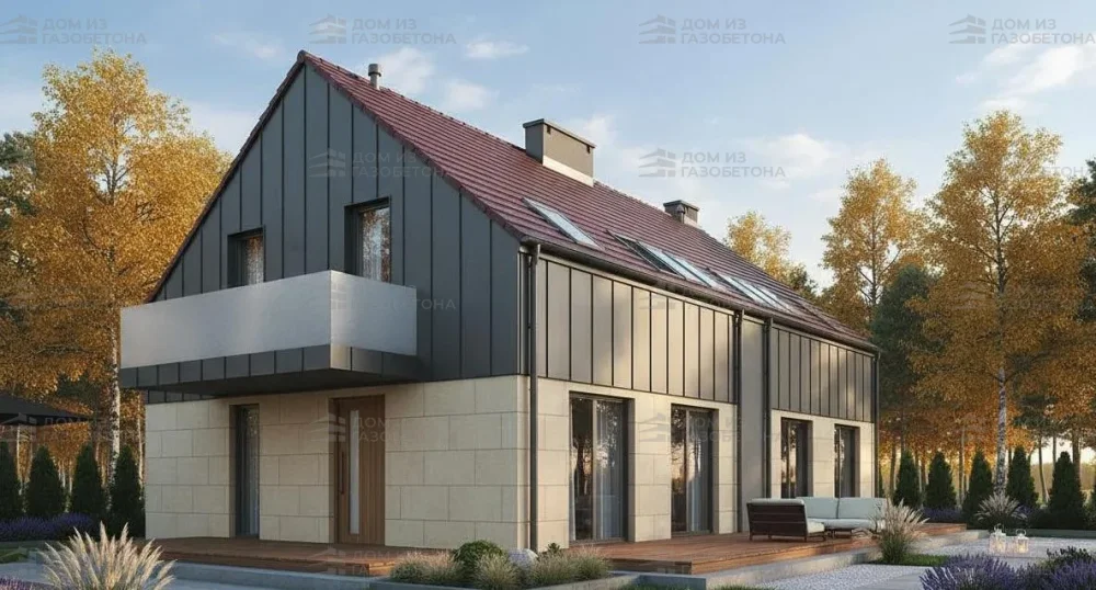 Проект Двухэтажный дом 14 на 12, 225 м2