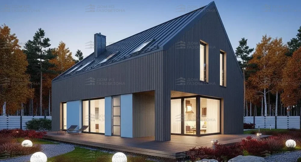 Проект Двухэтажный дом 14 на 13, 170 м2